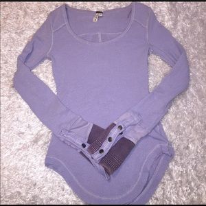 Free People Waffle Weave Top